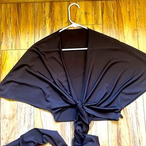 Brown Basic Crop Top